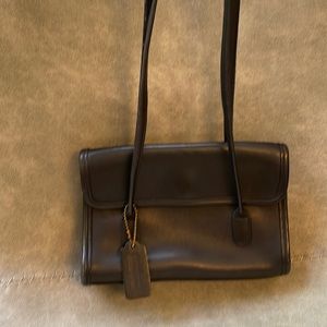 Vintage Coach Laurie Flap Bag Black